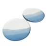 A Home Like Alice Ombre Blue Wash Ceramic Dinner Plate Set (4-Piece)